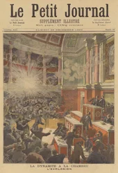 Anarchistischer Bombenanschlag auf die französische Abgeordnetenkammer